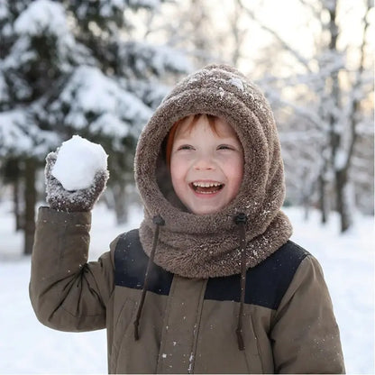 🔥2 položky 🧢🧣Zateplená, vetruodolná čiapka typu kukla pre detskú cyklistiku