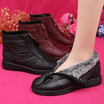 🔥🔥Oferta limitada en el tiempo【35-42】Botines cortos para mujer, hechos a mano, de alta calidad, de piel genuina, antideslizantes.