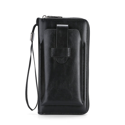 💼【Compra 1, llévate 1 gratis】Cartera multifuncional para hombre de cuero genuino hecha a mano de nuevo estilo