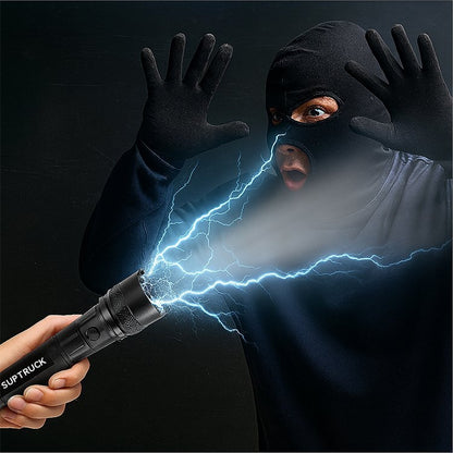 🎁【Najprodavaniji novi proizvodi】 🔦 2-u-1 baterijska lampa za samoobranu s lukom | Zaštita od agresora, punjiva i višenamjenska! 🛡️💪