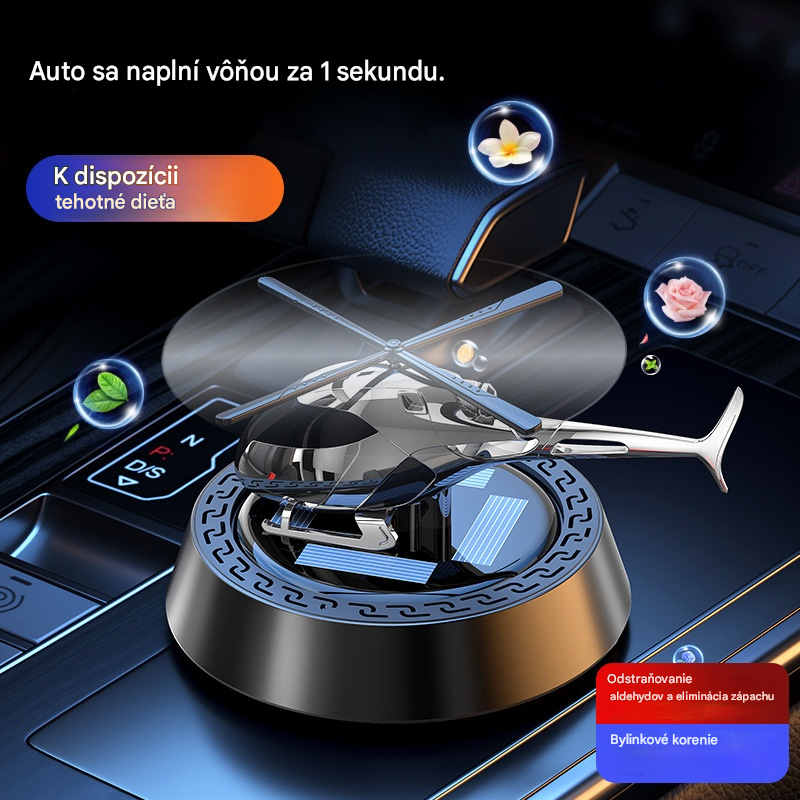 🚗🥇【50% zľava - Platba pri doručení✅】Solárna otočná vôňa do auta – Luxusná aróma a štýlový vrtuľník v jednom