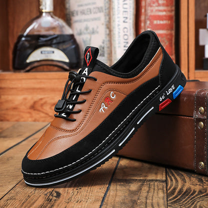 💯🔥🔥【39-48】Los zapatos de negocios casuales para hombre están hechos de cuero impermeable y resistente a las manchas con una suela suave para un uso cómodo.