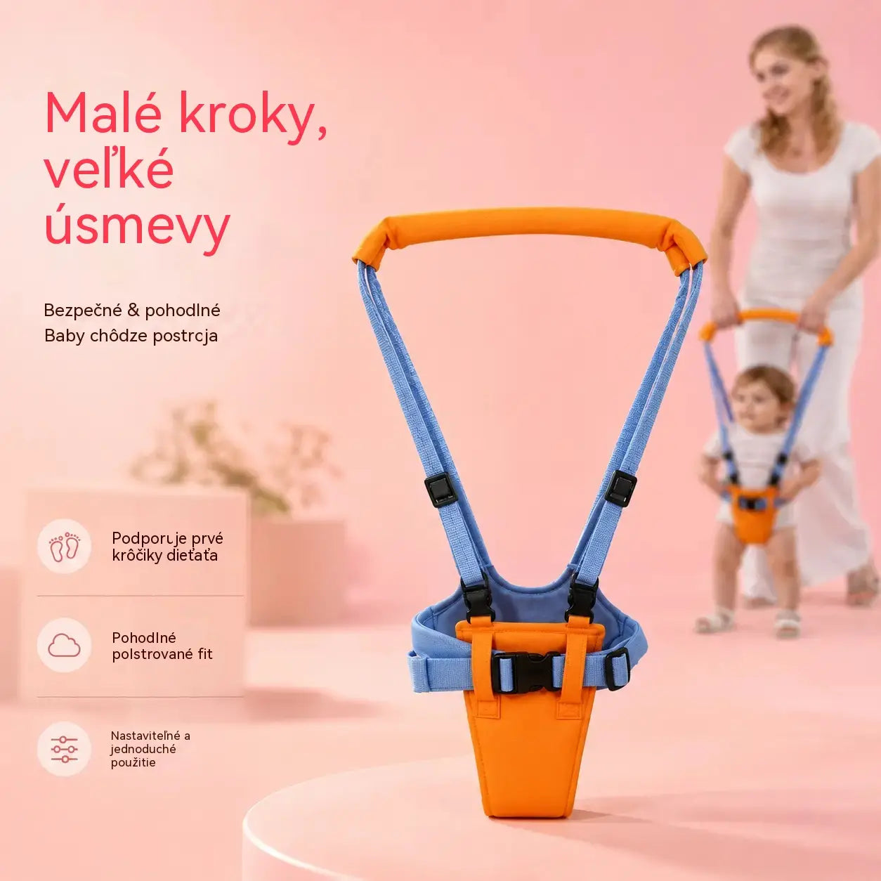 👶🚶Portabebés ajustable para caminar con soporte de cadera desmontable