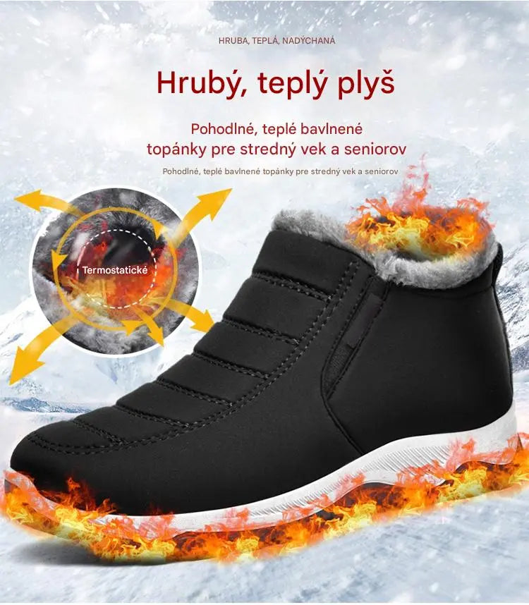 🔥【Špeciálna 50% zľava】【35-48】Unisex zimné čižmy s plyšovou podšívkou - teplé, pohodlné a protišmykové do chladného počasia