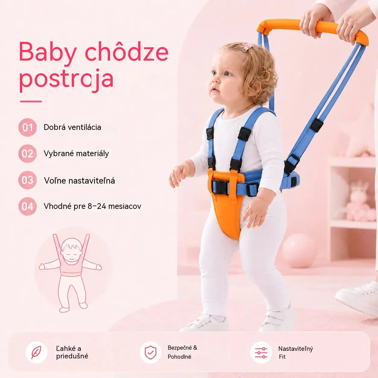 👶🚶Portabebés ajustable para caminar con soporte de cadera desmontable