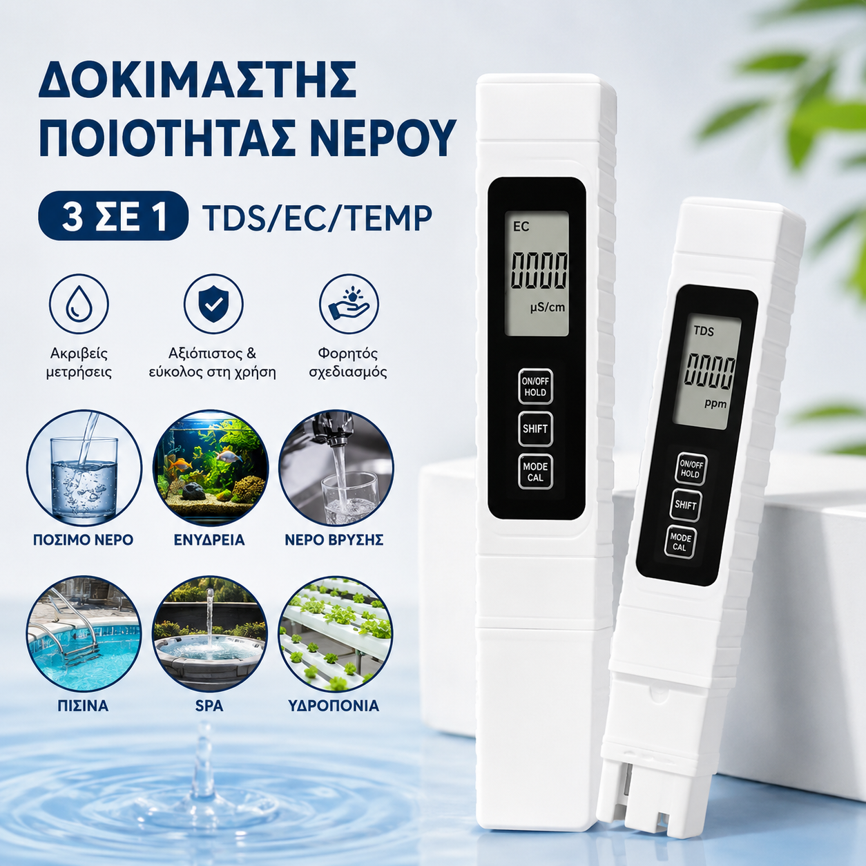 🔥【Kúpte 1 a získajte 1 zadarmo】Digitálny analyzátor kvality vody s TDS metrom