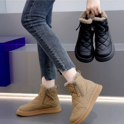 👢【35-41】 Nowe bawełniane buty damskie na jesień i zimę, wodoodporne, antypoślizgowe, aksamitne, ciepłe, modne, miękka podeszwa