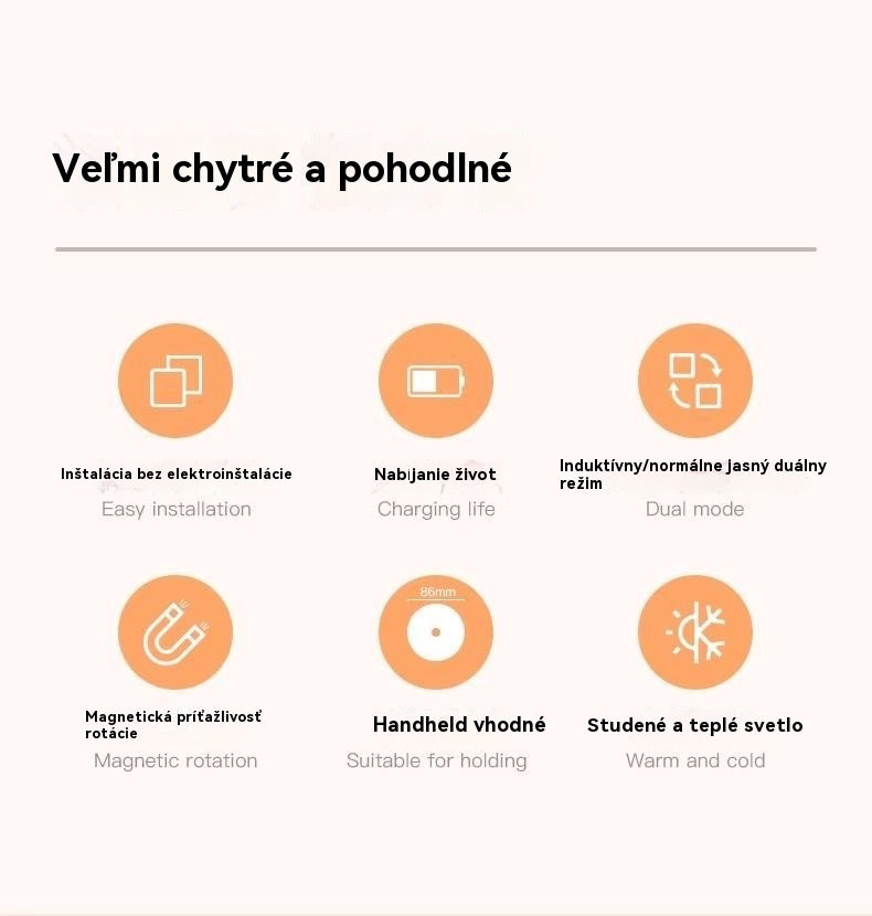 🏡💡【Kúpte 1 a získajte 1 zadarmo】【Len 10,5 eur za kus】Inteligentné LED svetlo so snímaním ľudského tela, ľahko sa nabíja a je praktické – 3 režimy jasu pre každú potrebu osvetlenia!