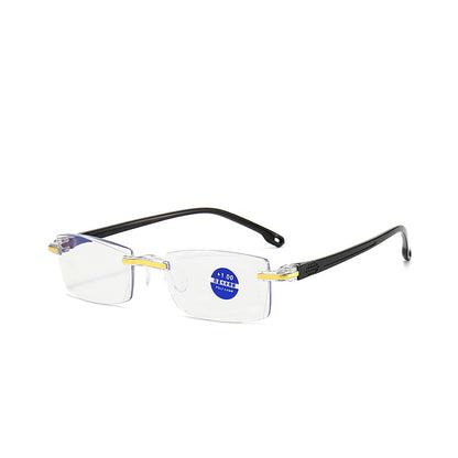 🧐【Kúpte 1 a dostanete 1 zadarmo】👓️Okuliare na čítanie, diamantom brúsené okraje, modré svetlo blokujúce oči