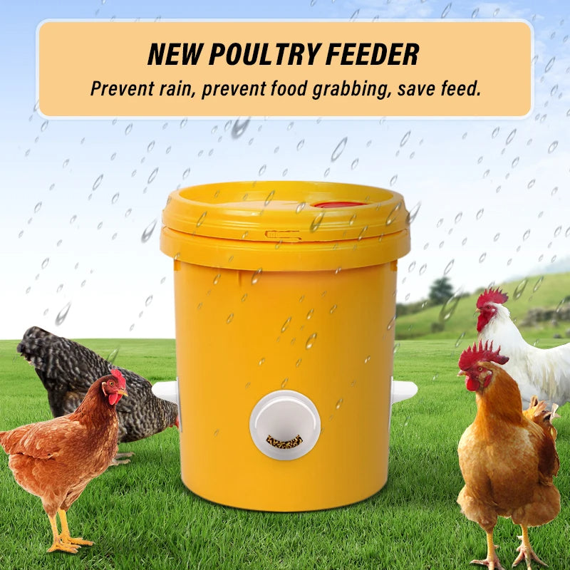 🐓【Puncher + 5 kŕmidiel】💥 Automatická kŕmička pre kurčatá, kačice a husy – Efektívne automatické kŕmenie, šetrí čas a námahu, zabraňuje plytvaniu potravou, ľahká na použitie a údržbu!