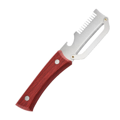 ✅Kúpte 1 kus a získajte 1 zadarmo🧅🔪 Multifunkčná kuchynská škrabka 3 v 1: Šúpe, režte a otvárajte fľaše! 🔥 (4 kusy)