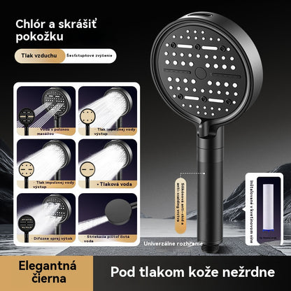 💦🚿 Sprchová hlavica s veľkým panelom a 6 režimami – silná filtrácia, vysoký tlak a kvalitnejšia voda!