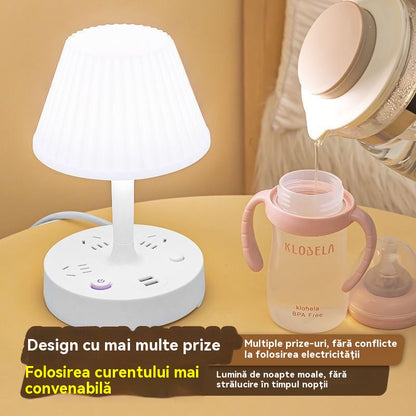 🎁【Kupite 1, dobijte 1 gratis】💡Višenamjensko noćno svjetlo s ugrađenom produžnom utičnicom: praktično, elegantno i štedi prostor!