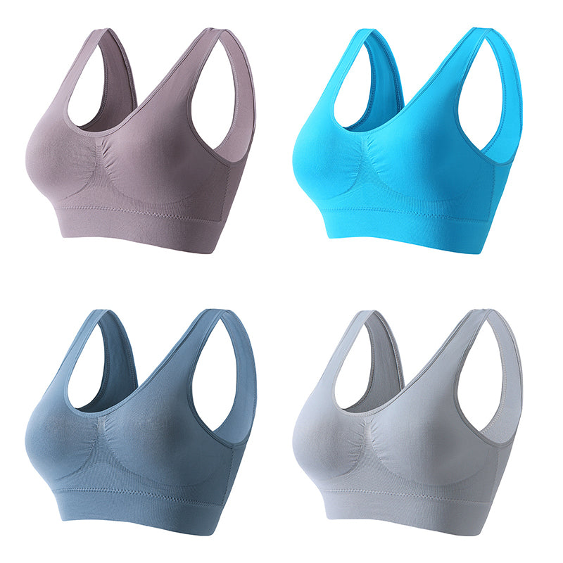 💥【4 kusy】👙【S-5XL】Sexy podprsenka bez kostíc pre väčšie veľkosti, pohodlná podpora, dokonalé tvarovanie, prirodzené zvýraznenie dekoltu