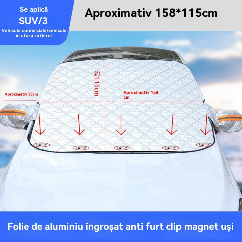 🌞【Cumpără 1 primești 1 gratis】🚗Parasolar magnetic parbriz fata auto, parasolar termoizolant auto de vara