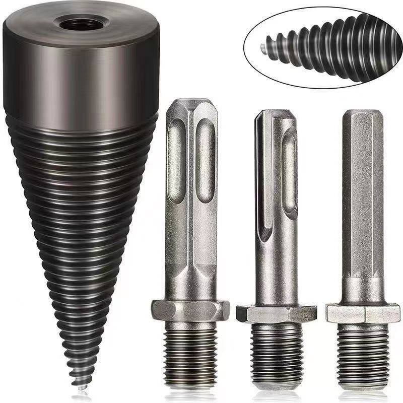 🔥【32 mm vrták na štiepanie dreva + 3 typy stopiek】⚙️ Elektrický vrták na štiepanie dreva z vystuženej ocele – výkonný, efektívny a bez námahy.