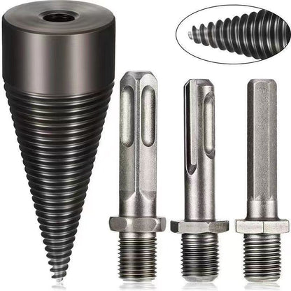 🔥【32 mm vrták na štiepanie dreva + 3 typy stopiek】⚙️ Elektrický vrták na štiepanie dreva z vystuženej ocele – výkonný, efektívny a bez námahy.