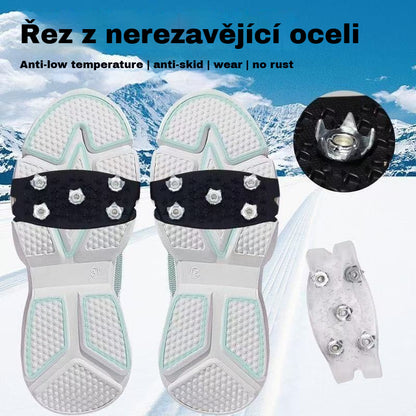 👴🚶🏔️Kupite 4, dobijte 4 gratis🔥Nevidljive protuklizne kape za stopala s 5 zubaca, prozirne vanjske kape za planinarenje po snijegu, planinarenje, penjanje po stijenama, zimsku ledenu površinu, obavezni dio za starije osobe.