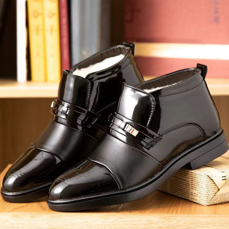 👞🌞【Venta de Invierno】【38-44】Zapatos de Hombre Elegantes de Cuero con Forro Cálido – ¡Comodidad, Estilo y Protección contra el Frío para Cualquier Ocasión!