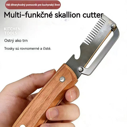 ✅【Kúp 1 a dostaneš 1 zadarmo!】🧅🔪 Viacúčelová kuchynská škrabka 3 v 1: olúpa, krája a otvára uzávery fliaš! 🔥