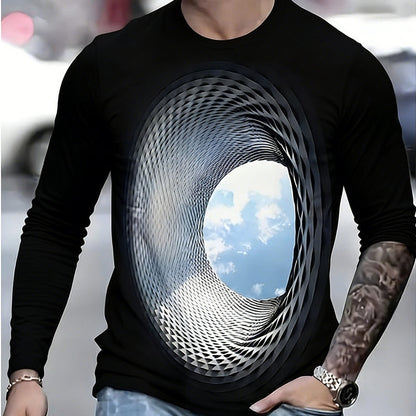 🌀👕【S-5XL】Pánsky top s 3D digitálnou potlačou - pohodlný a priedušný materiál vhodný na každodenné nosenie počas celého dňa