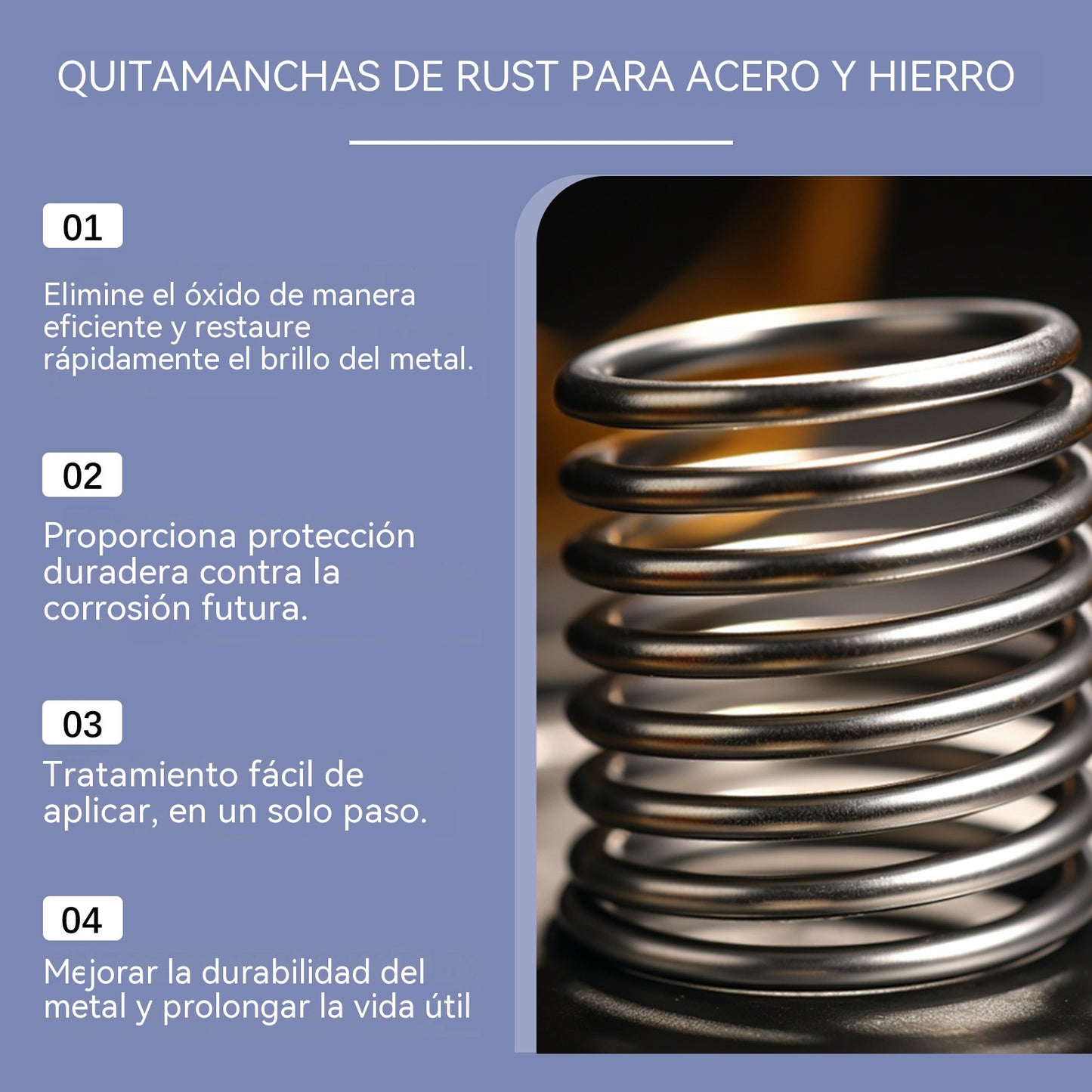 🔥【Compra uno y llévate otro gratis】Eliminador de óxido de metales de alta concentración, eliminador de óxido doméstico y limpiador