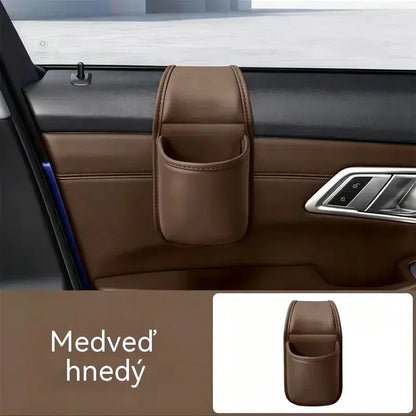 【Kúp 1, získaj 1 zadarmo】🚗 Viac priestoru a poriadok v aute! Kožený držiak na dvere auta / na pohár a telefón (jednoduchá montáž na okno / ponuka 1+1 ZADARMO – dostanete 4 kusy)! ✨