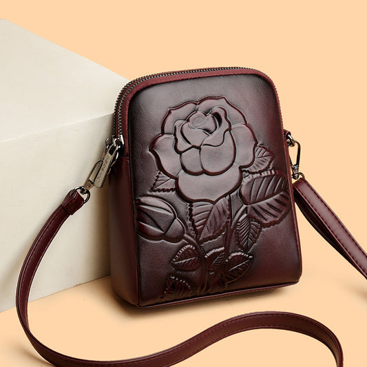 👜 Nová dvojvrstvová mäkká kožená crossbody kabelka cez rameno – elegantný dizajn, priestranná a pohodlná na každodenné nosenie