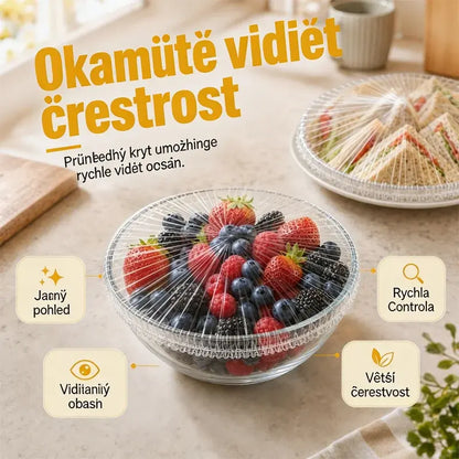 【Kúp 1, získaj 1 zadarmo】Jednorazový obal z potravinárskej fólie, výsuvný typ, s odklápacím vrchnákom na utesnenie a ochranu pred prachom a hmyzom, na skladovanie.
