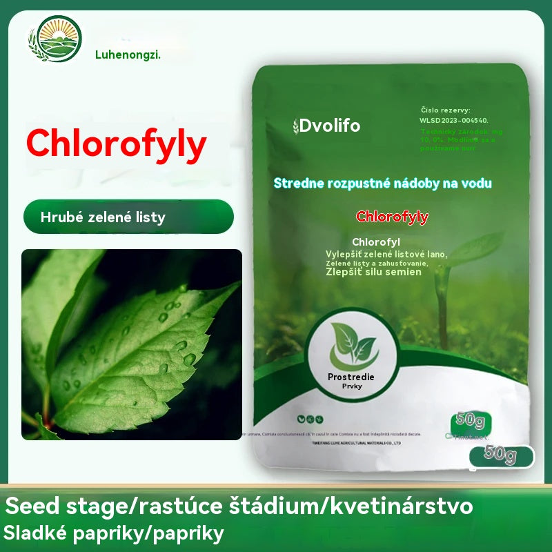 🌿🌿【5 vreciek】Vo vode rozpustné hnojivo bohaté na chlorofyl, vhodné na listovú hnojivu kvetov, ovocných stromov a zeleniny, podporuje rast koreňov, rast sadeníc a zvyšuje výnos. Vo vode rozpustné poľnohospodárske hnojivo.