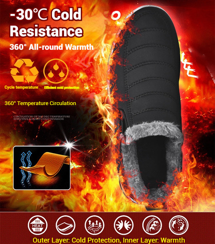 👢【Zimná špeciálna ponuka】Dámske bavlnené topánky, dámske topánky väčších veľkostí/odolné voči chladu a teplé bavlnené topánky pre ženy stredného a staršieho veku/sametové a hrubé snehové topánky, dámske topánky s vysokou podrážkou