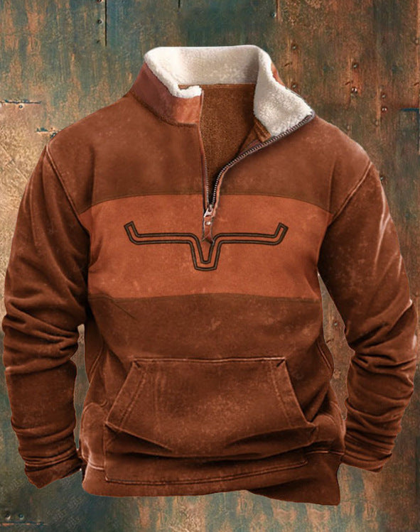 🎁🔥【S-4XL】2025 Pánska módna jesenná a zimná teplá mikina s dlhým rukávom s 3D potlačou