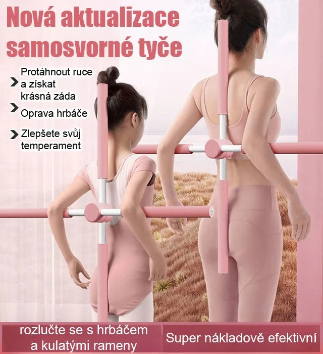 🔥🤸‍♀️【Špeciálna ponuka】🧘‍♂️ Palica na korekciu hrbu – Jóga palica na otváranie chrbta a perfektnú držanie tela!
