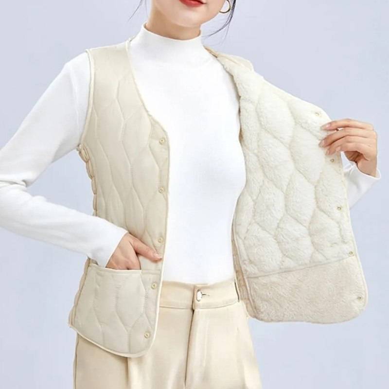 💟【45% OFF】🔥Женска жилетка с мека и топла подплата – Идеална за зимата, осигурява комфорт и топлина с вътрешна флисовата подплата. Стилна и удобна за всеки ден!