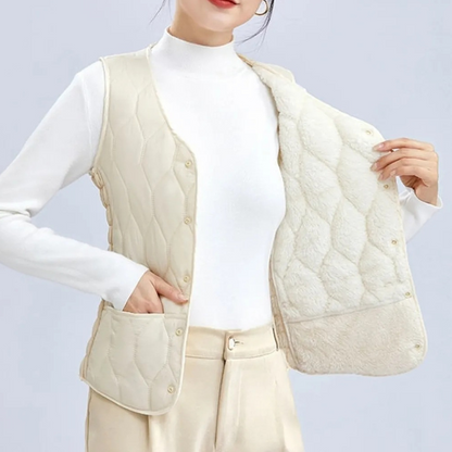 💟【45% OFF】🔥Женска жилетка с мека и топла подплата – Идеална за зимата, осигурява комфорт и топлина с вътрешна флисовата подплата. Стилна и удобна за всеки ден!