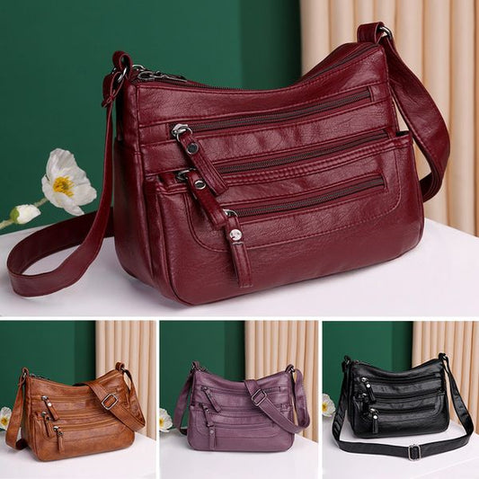 🔥【🔥50% zľava】Modná veľkokapacitná taška cez rameno s mäkkej kože 3756562 