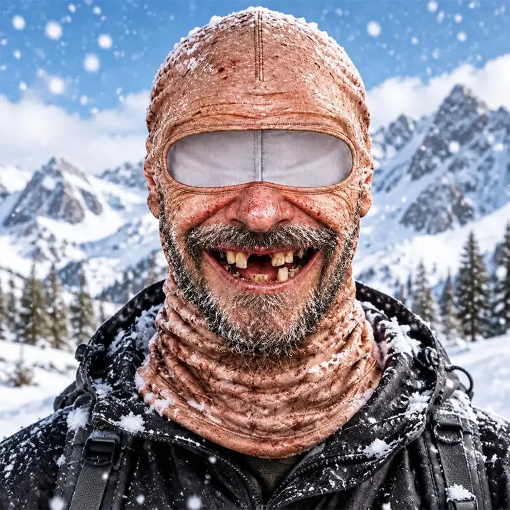 🔥😎 Zábavné a hrejivé 3D masky na tvár, ideálne na zimné outdoorové aktivity