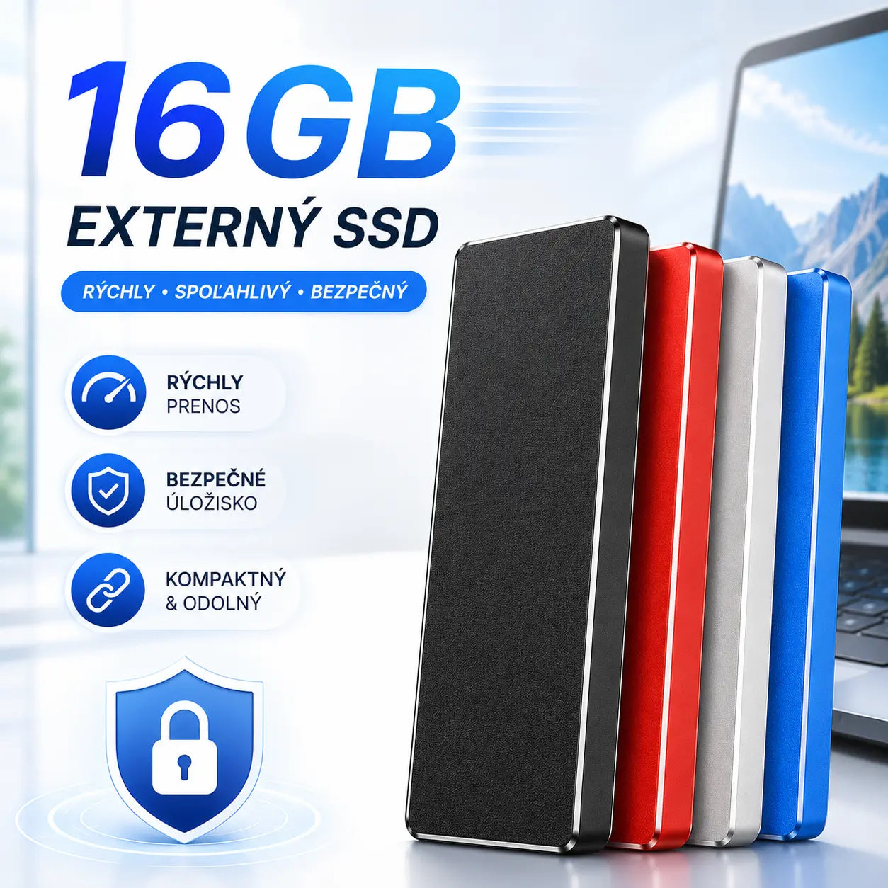 🎉【16T】Prenosný pevný disk s ultrarýchlym prenosom dát 150 MB/s
