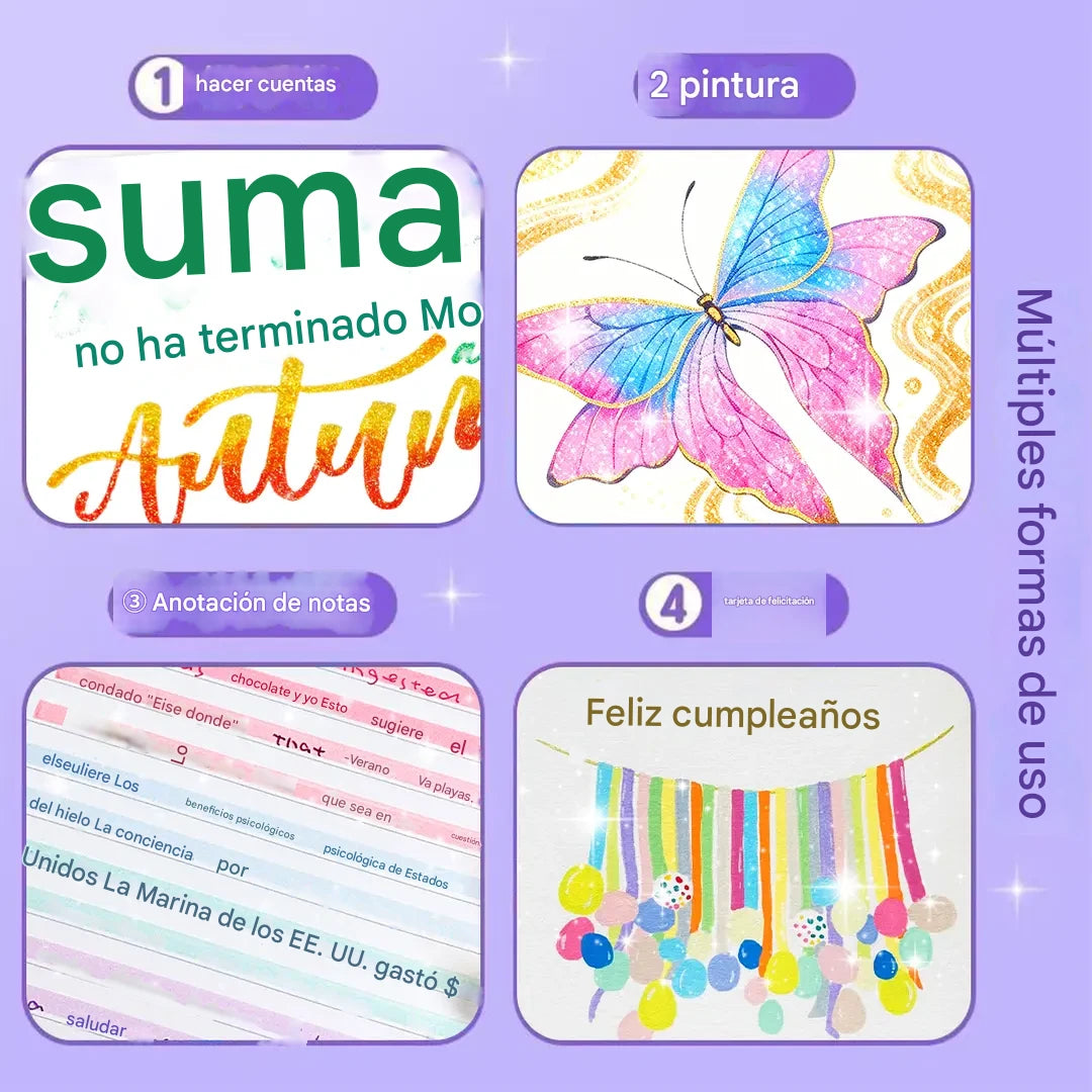 🔥✨️Комплект двустранни светкавични маркери