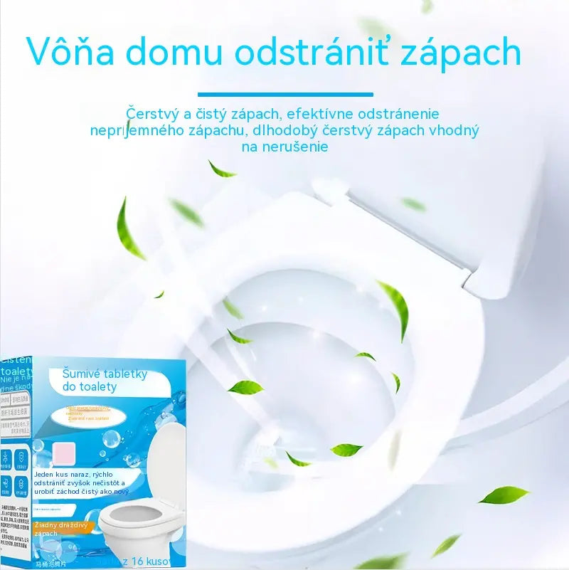 【3 balenia】Výkonné šumivé tablety do toalety, účinne čistia a odstraňujú zápach