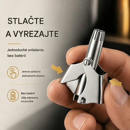 【2 kusy 21€】Mechanický manuálny zastrihávač chĺpkov z nosa vo vintage štýle