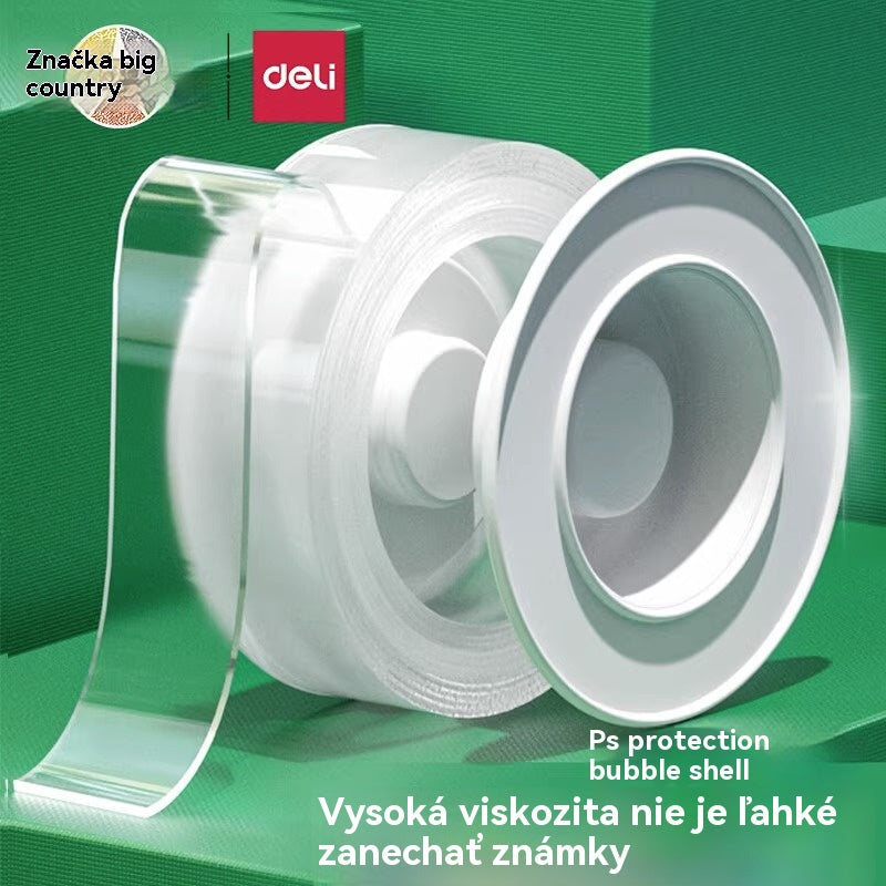 💧 【2 zväzky】Dvojstranná nanolepka, vysoká viskozita, priehľadná akrylová fólia, vodovzdorná, odolná voči prachu