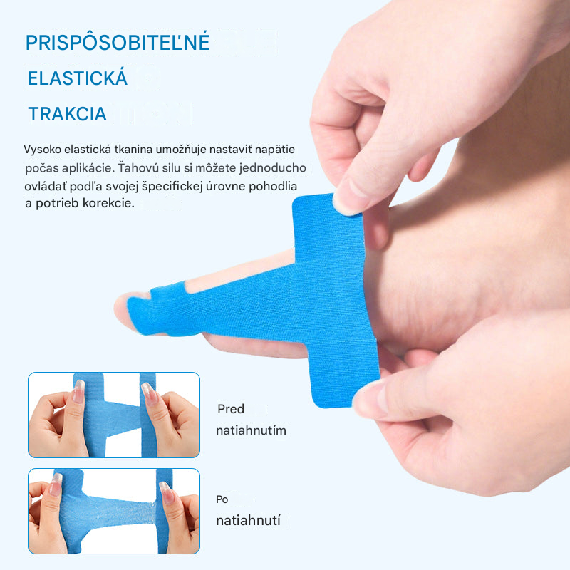 🦶✅【50 ks】Flexibilný chránič prstov, podporná náplasť na popáleniny, športová bandáž odolná proti oderu