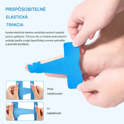 🦶✅【50 ks】Flexibilný chránič prstov, podporná náplasť na popáleniny, športová bandáž odolná proti oderu