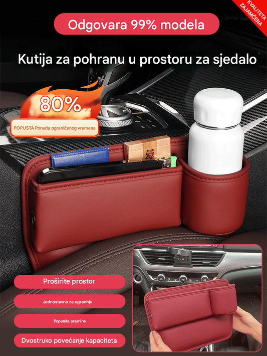 🚗🔥【Vruće prodavani proizvodi】🌟Auto organizer za prazninu sjedala – više prostora bez nereda, Uredite interijer auta uz funkcionalni organizer sjedala