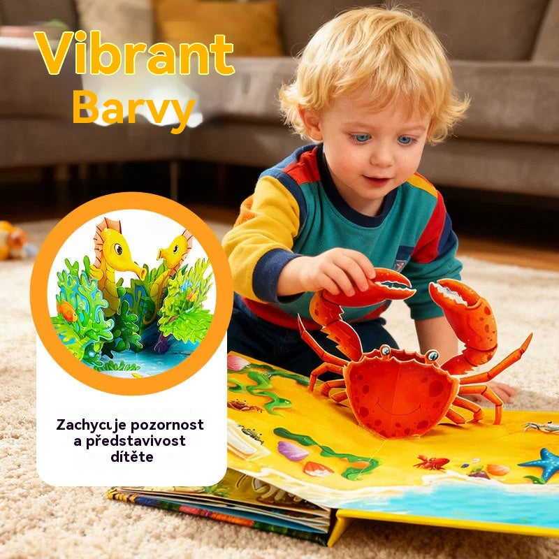 【Kupte 2, dostanete 2 zdarma】4 kusy 🎁🎁 3D kniha s vyskakovacím oknem se zvířaty