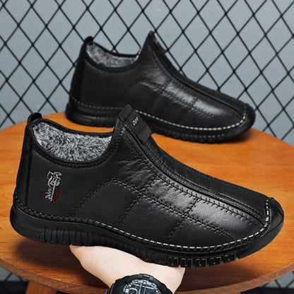 🏃‍♂️👟【Nowość na zimę】【39-46】Męskie buty z ociepleniem, grube i ciepłe, antypoślizgowe, na łatwe zakładanie – Stylowe buty sportowe, komfort i ochrona na każdą pogodę