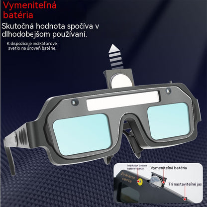 💥🔥🕶️Zváračské okuliare s automatickým stmievaním, dvojitá ochrana proti oslneniu a UV žiareniu