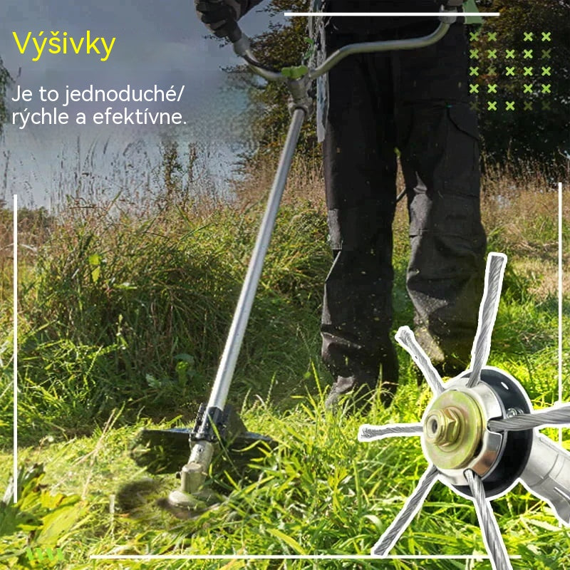 🔥✨【Kúpte 1 kus a získajte 1 zadarmo】🔥 Vymeniteľná kosačka na kosačku/krovinorez - Oceľová kosačka na kosenie trávy 🌿✂️⚙️【2 kusy】