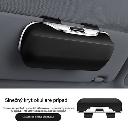 🕶️🚗Puzdro na okuliare do auta s slnečnou clonou ｜ Vhodné pre všetky vozidlá
